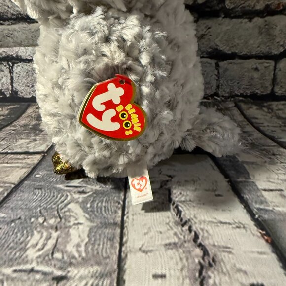 TY Beanie Boos - OWLETTE the OWL (Glitter Eyes) (Medium 9 inch) - 2017 - Retired - Picture 8 of 13